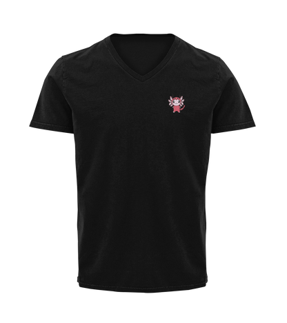 Playera Cuello V Axoloteria El Camaron Ajolote Adulto