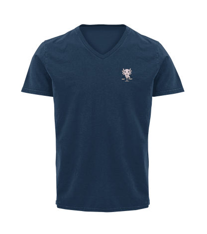 Playera Cuello V Horoscopos Libra Axolotzin Ajolote Adulto
