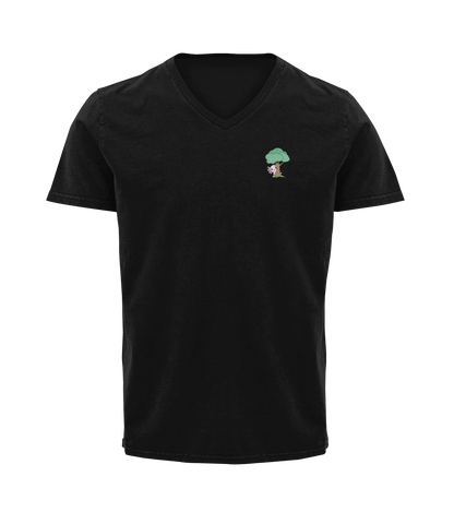 Playera Cuello V Axoloteria El Arbol Ajolote Adulto