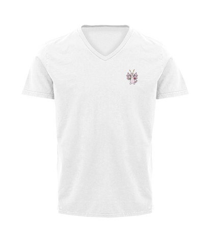 Playera Cuello V Axoloteria Las Jaras Ajolote Adulto