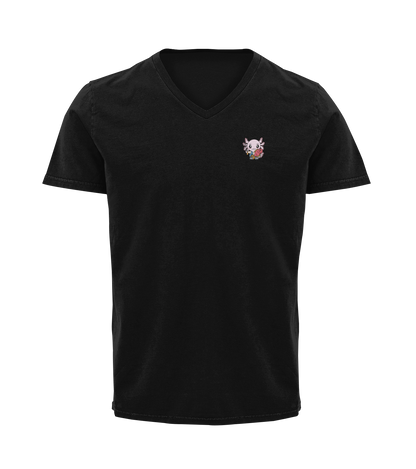 Playera Cuello V Axoloteria El Pescado Ajolote Adulto