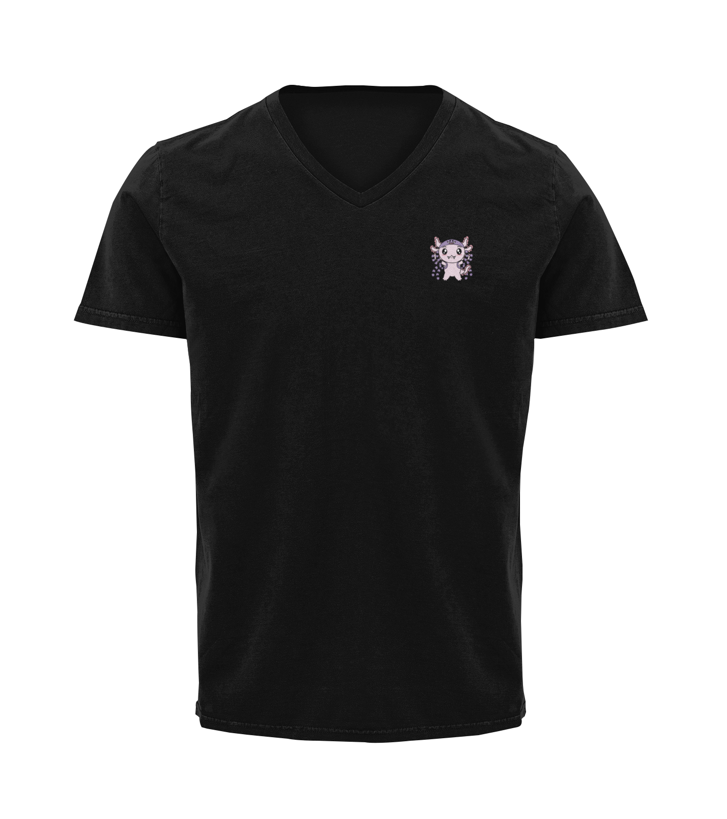 Playera Cuello V Axoloteria La Araña Ajolote Adulto