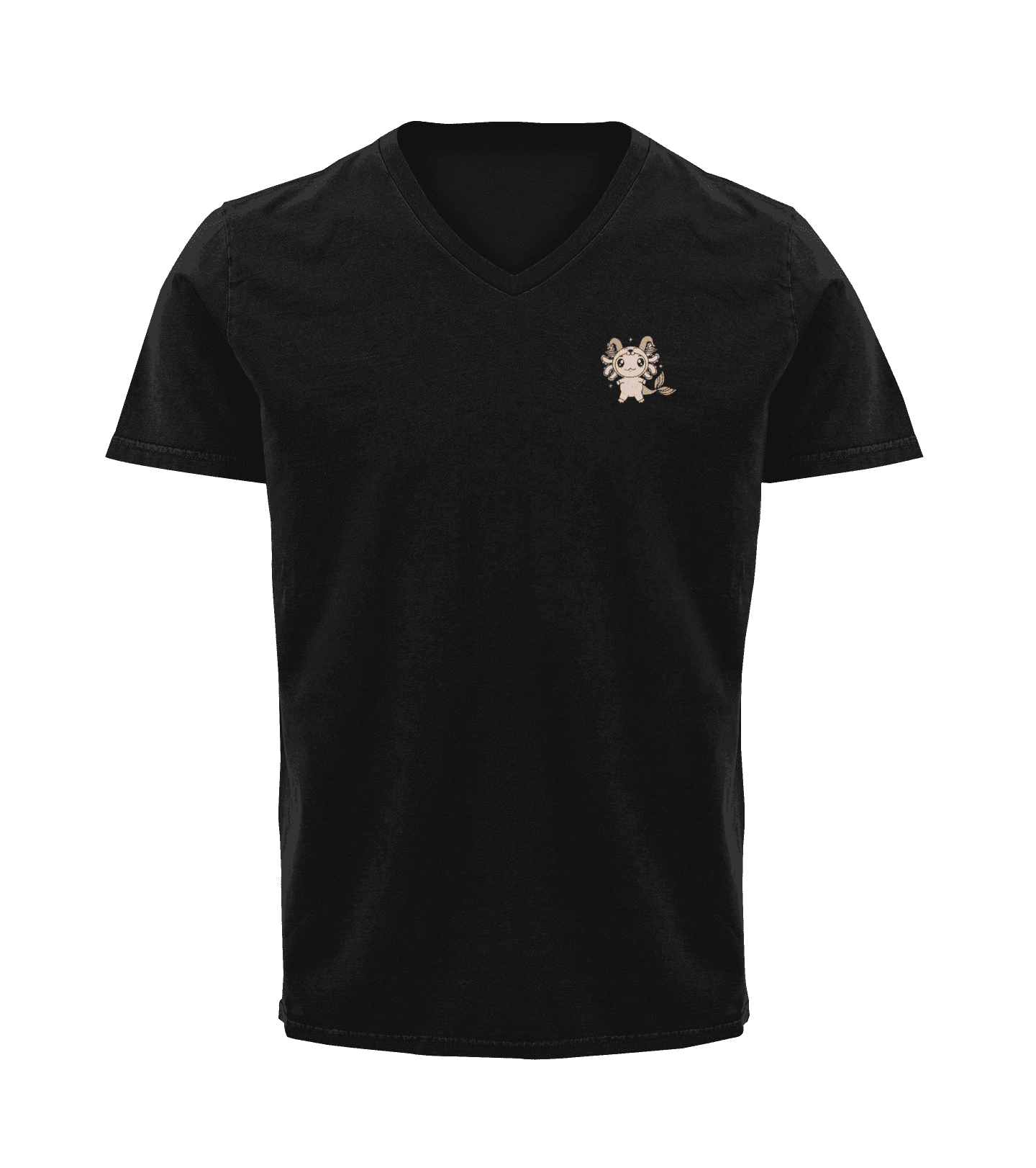 Playera Cuello V Horoscopos Capricornio Axolotzin Ajolote Adulto