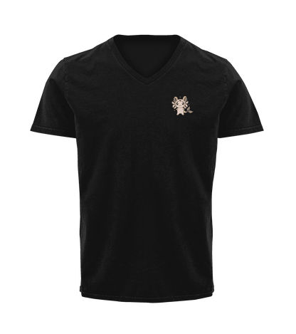 Playera Cuello V Horoscopos Capricornio Axolotzin Ajolote Adulto