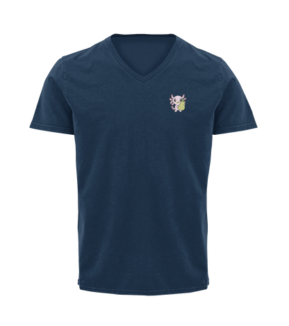 Playera Cuello V Axoloteria La Pera Ajolote Adulto