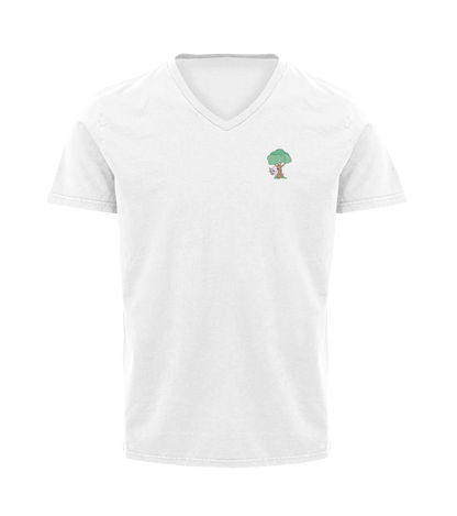 Playera Cuello V Axoloteria El Arbol Ajolote Adulto