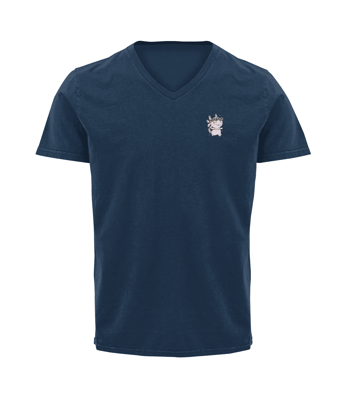 Playera Cuello V Horoscopos Virgo Axolotzin Ajolote Adulto