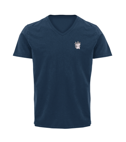 Playera Cuello V Horoscopos Virgo Axolotzin Ajolote Adulto