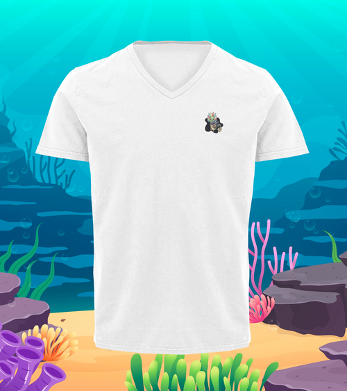 Playera Cuello V Ajolotito NiÇña Y Quetzalcoatl Mirari Chan
