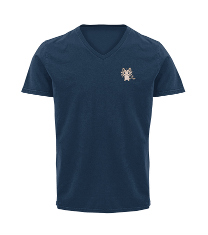 Playera Cuello V Horoscopos Capricornio Axolotzin Ajolote Adulto