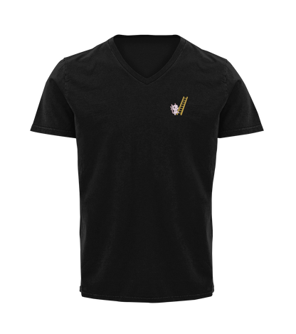 Playera Cuello V Axoloteria La Escalera Ajolote Adulto