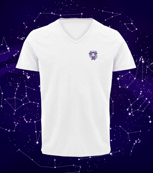 Playera Cuello V Horoscopos Tauro Axolotzin Ajolote Adulto