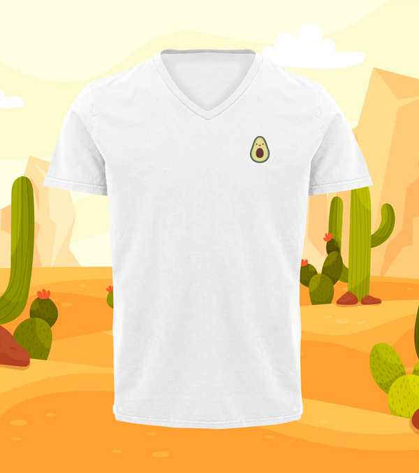 Playera Cuello V Aguacate Adulto E Infantil