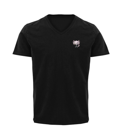 Playera Cuello V Axoloteria El Catrin Ajolote Adulto