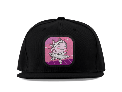Gorra Unisex Plana Axolotzin Bailarina De Ballet