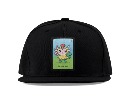 Gorra Unisex Plana Axoloteria El Gallo Ajolote
