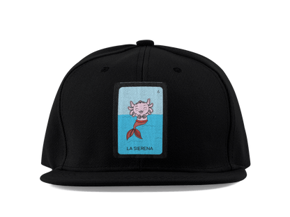 Gorra Unisex Plana Axoloteria La Sirena Ajolote