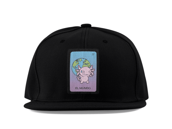 Gorra Unisex Plana Axoloteria El Mundo Ajolote