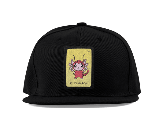 Gorra Unisex Plana Axoloteria El Camarón Ajolote