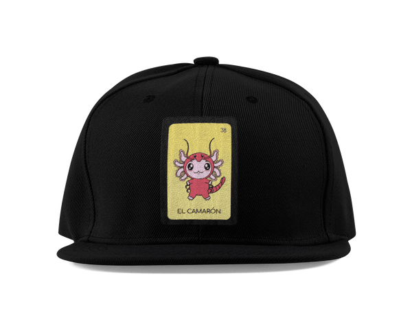 Gorra Unisex Plana Axoloteria El Camarón Ajolote