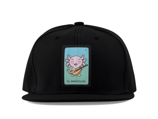 Gorra Unisex Plana Axoloteria El Bandolón Ajolote