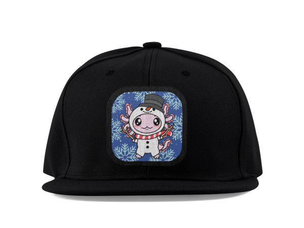 Gorra Unisex Plana Axolotzin Muñeco De Nieve