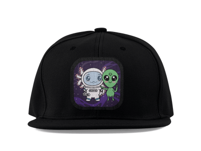 Gorra Unisex Plana Axolotzin Y Marcianito