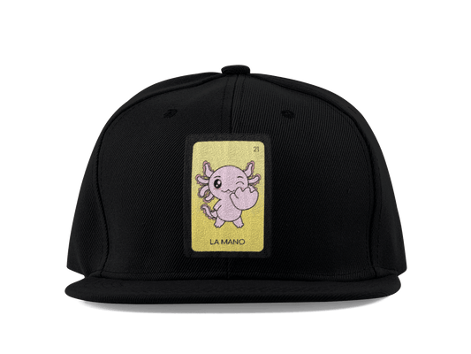 Gorra Unisex Plana Axoloteria La Mano Ajolote