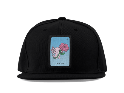 Gorra Unisex Plana Axoloteria La Rosa Ajolote