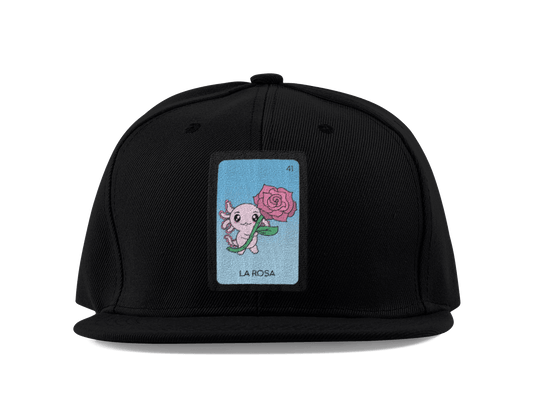 Gorra Unisex Plana Axoloteria La Rosa Ajolote