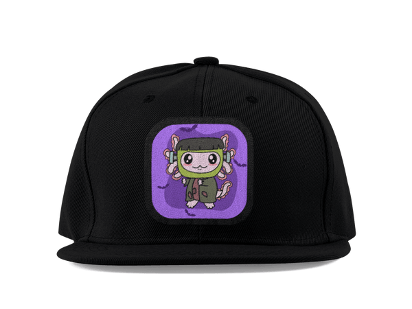 Gorra Unisex Plana Axolotzin Monstruo De Frankenstein