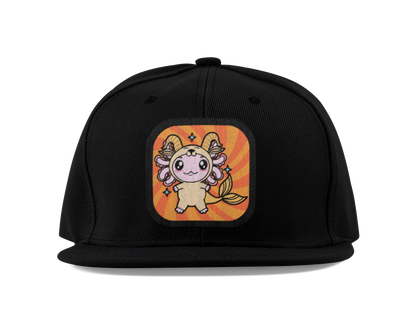 Gorra Unisex Plana Axolotzin Horoscopos Capricornio Ajolote