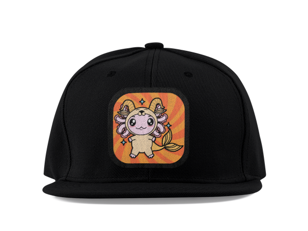 Gorra Unisex Plana Axolotzin Horoscopos Capricornio Ajolote