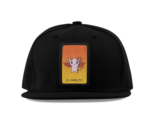 Gorra Unisex Plana Axoloteria El Diablito Ajolote