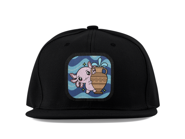 Gorra Unisex Plana Axolotzin Horoscopos Acuario Ajolote