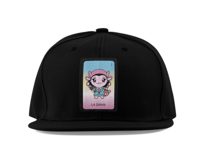 Gorra Unisex Plana Axoloteria La Dama Ajolote