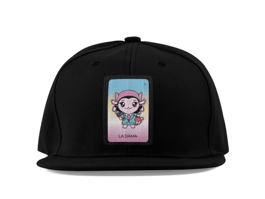 Gorra Unisex Plana Axoloteria La Dama Ajolote