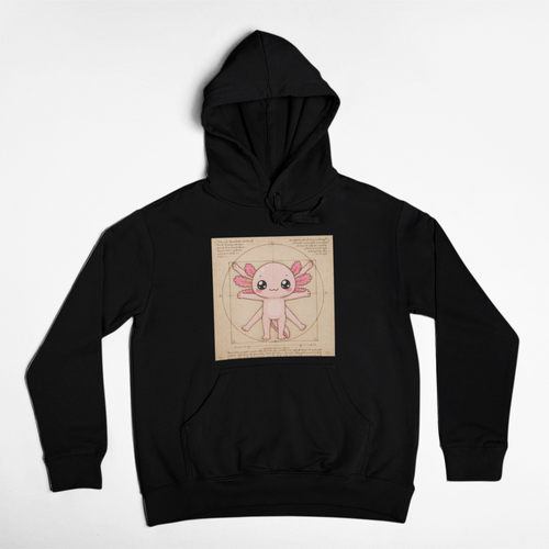 Hoodie Ajolotito Vitruvio Unisex