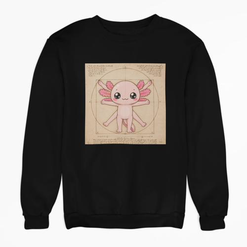 Sudadera Ajolotito Vitruvio Unisex