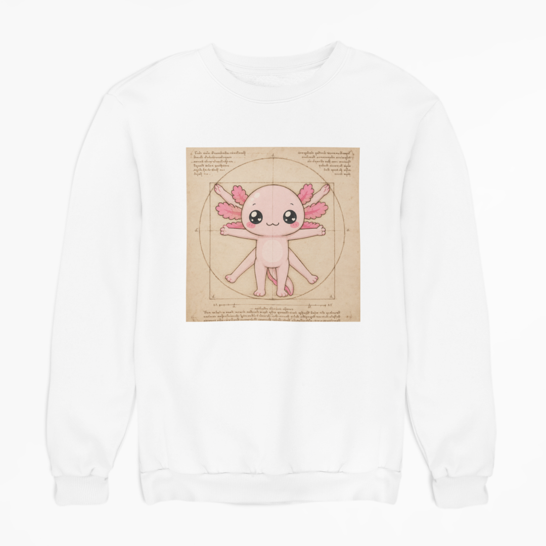 Sudadera Ajolotito Vitruvio Unisex