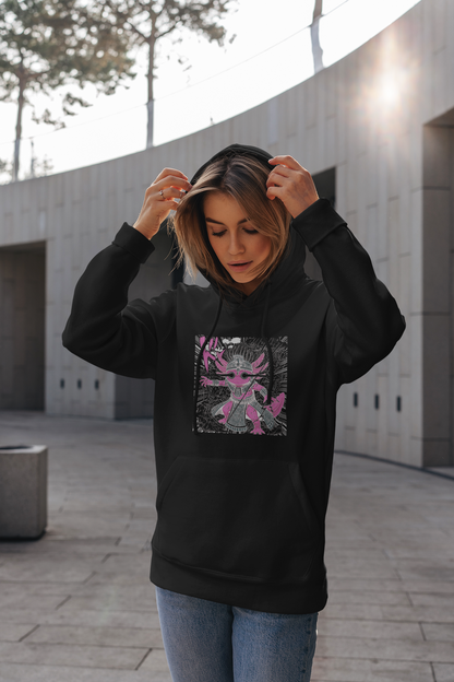 Hoodie Ajolotito Azteca Unisex
