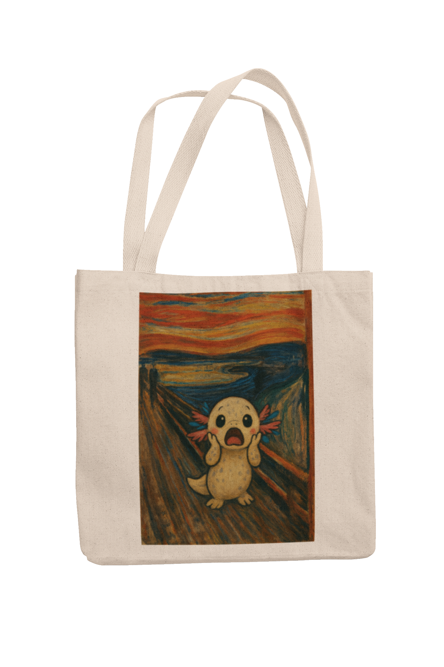 BOLSA TOTE  Ajolotito "El Grito"