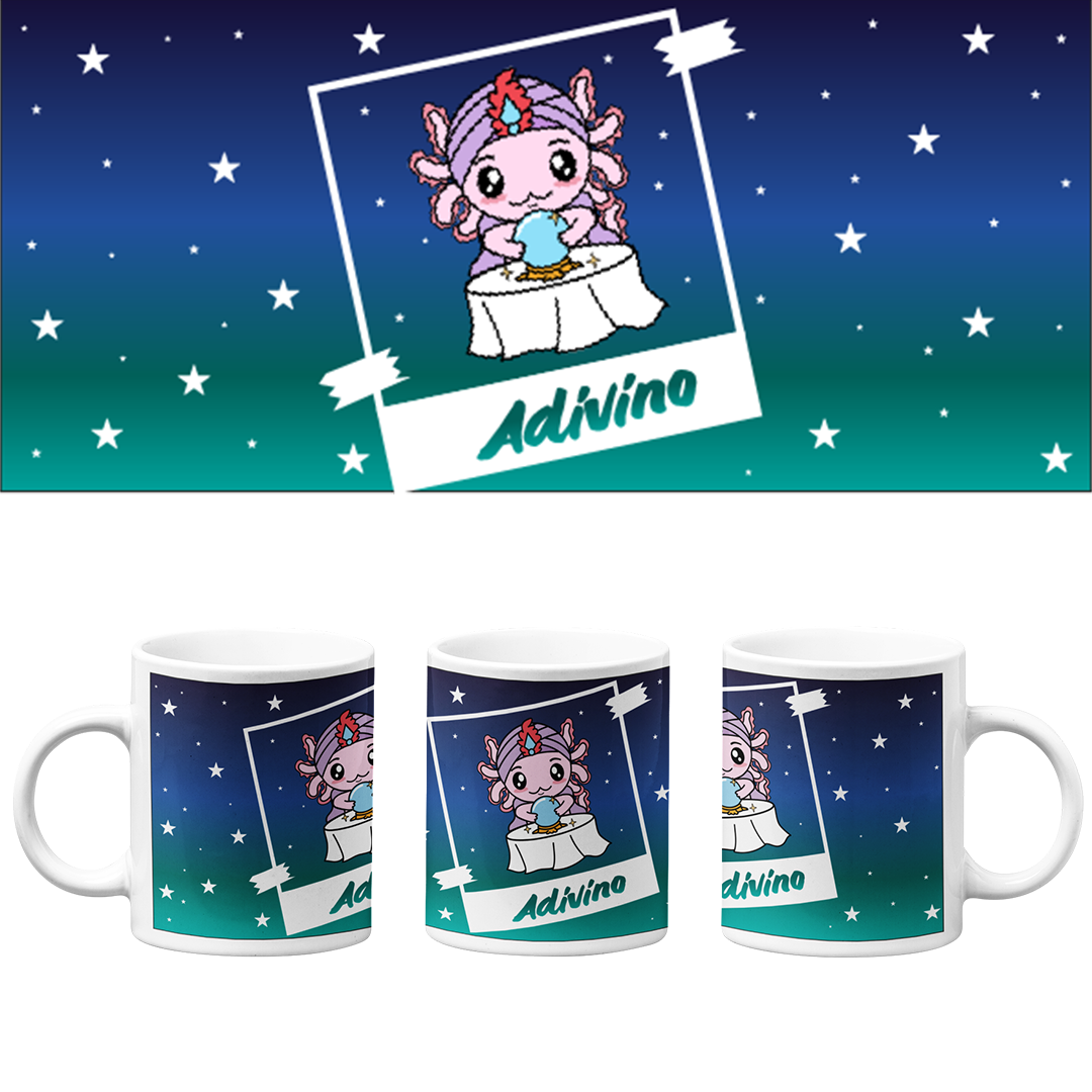 Taza Vers. 2 Axolotzin Horóscopos Adivino 2 Ajolote