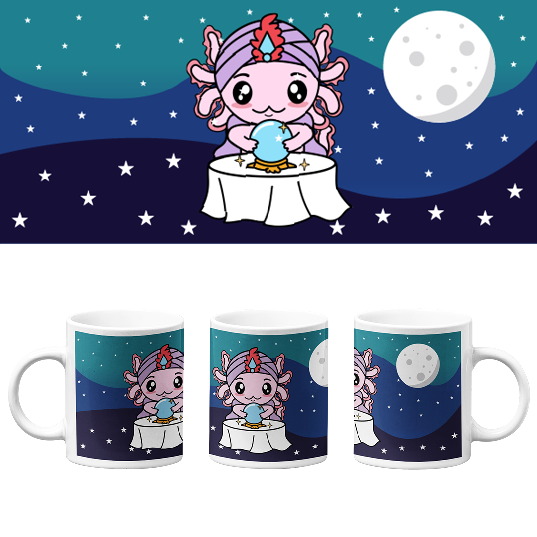 Taza Vers. 2 Axolotzin Horóscopos Adivino Ajolote