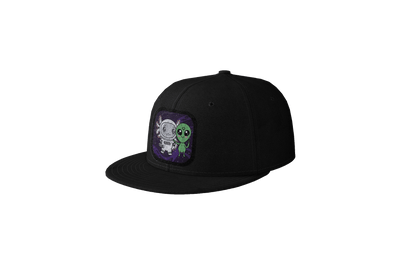 Gorra Unisex Plana Axolotzin Y Marcianito