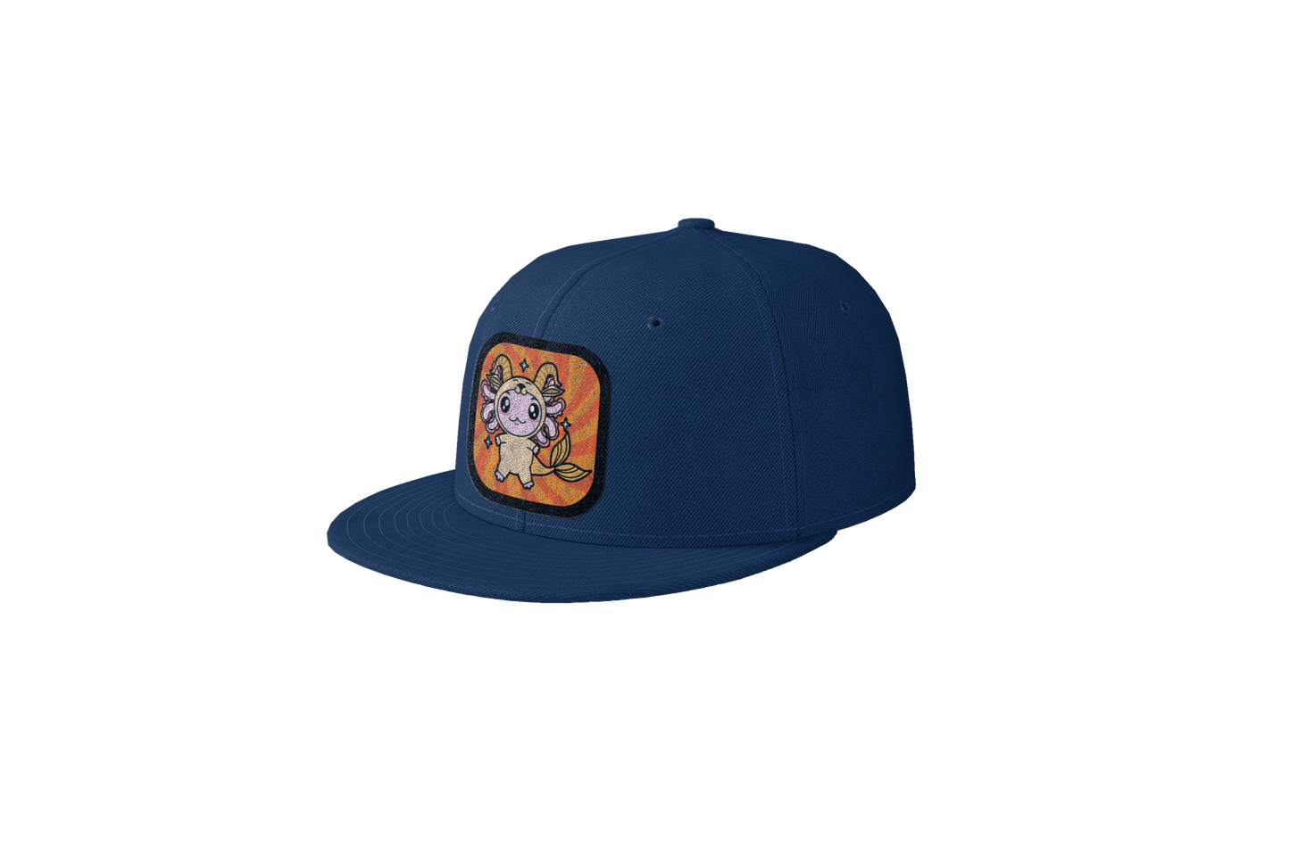Gorra Unisex Plana Axolotzin Horoscopos Capricornio Ajolote
