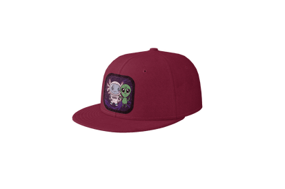 Gorra Unisex Plana Axolotzin Y Marcianito