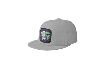 Gorra Unisex Plana Axolotzin Y Marcianito