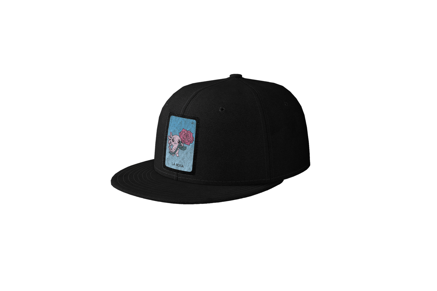 Gorra Unisex Plana Axoloteria La Rosa Ajolote