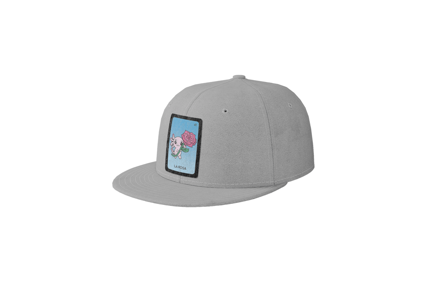 Gorra Unisex Plana Axoloteria La Rosa Ajolote